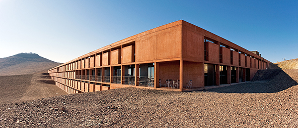 ESO Hotel at Cerro Paranal (or Residencia), Atacama desert.