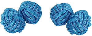 Austin Reed blue silk knot cufflinks: £4.