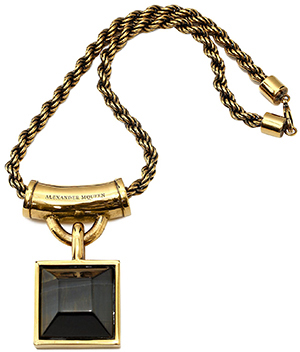 Alexander McQueen Square Enamel Women's Necklace: US$985.