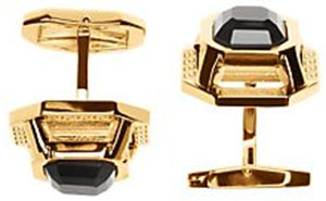 Versace Onyx Gold-Tone Cufflinks: US$695.