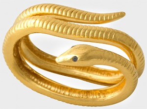 Zadig & Voltaire Ring snake Pamela Love for Zadig et Voltaire, 100% brass: US$310.