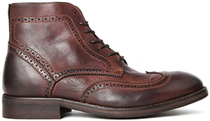 Hudson Shoes Anderson Drum Dye Brown Boot: $349.
