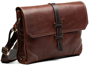 Allen Edmonds Leather Messenger Bag: US$350.