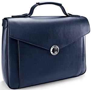 Davidoff Busta Blue Oxford Briefcase.