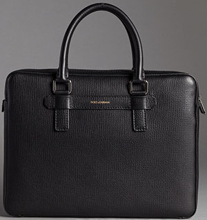 Dolce & Gabbana Men's Grained Calfskin Mediterranean Laptop Bag: US$1,675.