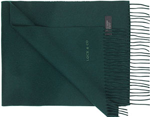 Lock & Co. Men's Plain cashmere scarf: £150.