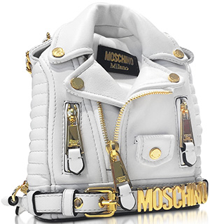 Moschino Nappa Leather Biker Jacket Backpack: US$1,750.