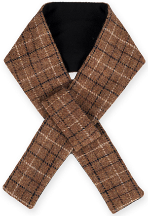Dunmore men's short brown Harris Tweed scarf: £35.