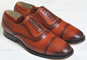 Martin Dingham Charles Captoe Balmoral Brogue men's shoes: US$350.