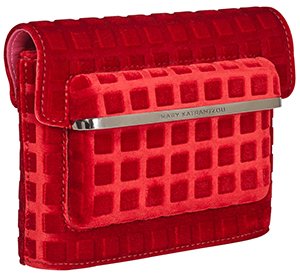Mary Katrantzou MVK Mini Red clutch: €825.