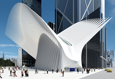 World Trade Center (PATH station): Oculus, New York City, NY, USA.