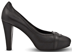 Pineider Pineider Women's Shoes - 4 inch Heel Black Classical Decollete: US$400.