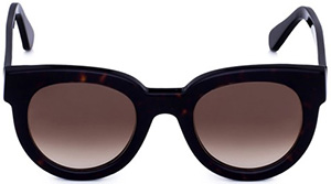 Loriblu Black celluloid frame women's sunglasses with brown shades lenses: €183.