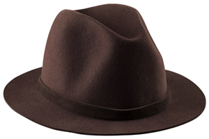 A.P.C. men's dark brown fishing hat: US$200.