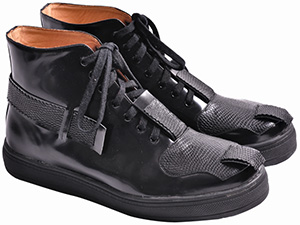 F-Troupe Leather High Black men's shoes: £200.