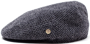Browns Inverni Tweed and Leather Flat Cap: €205.