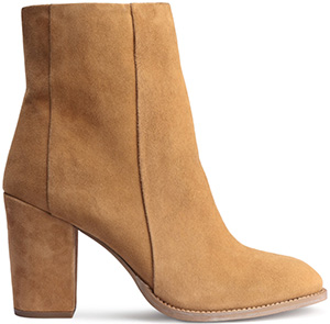 H&M women's Suede Ankle Boot: US$79.99.