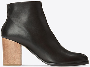Helmut Lang women's Nappa Zip Ankle boot: US$387.