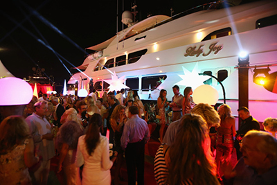 Denise Richs Annual St. Tropez Yacht Party in July onboard her US$38 million, 157-foot mega-yacht, Lady Joy.