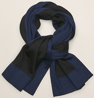 Kenneth Cole Merino colorblock men's scarf: US$148.
