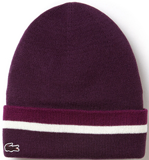 Lacoste Three-Tone Women's Beanie in Wool and Cotton: £55.