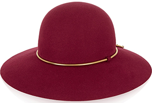 Lanvin Chain-trimmed rabbit-felt women's hat: US$890.