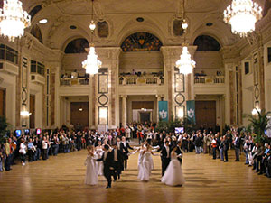 Cotillion figures demonstrated in the Festsaal, Hofburg, Vienna, in 2008.