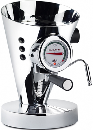 Casa Bugatti Diva espresso coffee machine.