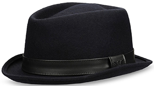 Emporio Armani Classic men's hat in felt: US$175.