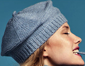 Eric Bompard women's 100%125 cashmere beret hat: €75.
