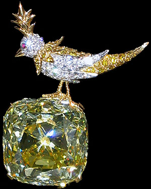 Jean Schlumberger The brooch 'Bird on a Rock' with the famous Tiffany Yellow Diamond.