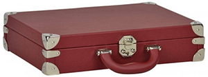 Luis Negri mini leather bordeaux women's briefcase.