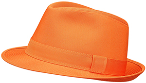 Hermès men's hat in pumpkin cotton, linen canvas lining: US$475.