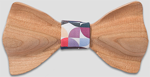 OwnOnly Quarter-Rounds Wooden Bow Tie: US$39.