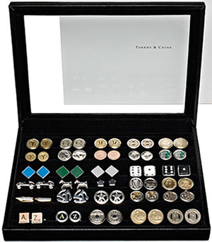 Tokens & Icons case for 30 pairs of cufflinks (cufflinks not included): US$135.