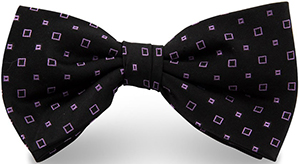 Eties bow tie with a dark background and micro-jacquard pattern: €37.