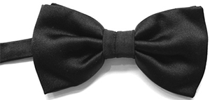 Richard Anderson black silk satin ready tied adjustable bow tie: £44.