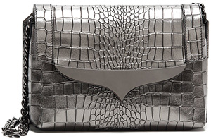Alberto Guardini Shoulder Bag in Leather Stamped Crocodile Pattern: €351.