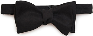 Emmett London Black Bow Tie (Self-Tied): £50.