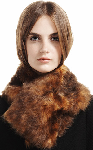 Etienne Aigner Brown Fur Collar: US$545.