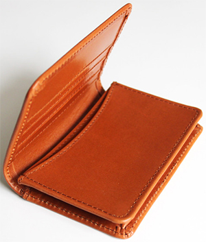 Richard Anderson Leather Card Wallet - Tan Bridle: £120.