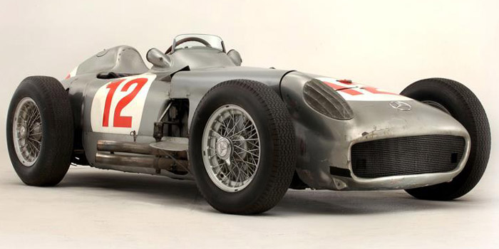 Mercedes-Benz W196 - the most valuable motor vehicle ever sold at auction: £19.6 million on July 12, 2013.