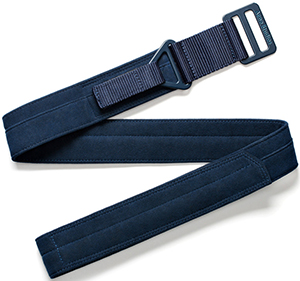 Acne Studios Agat velours navy men's belt: US$190.