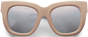 Acne Studios Library make up/silver women's sunglasses: US$340.