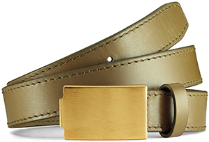 Acne Studios Lastic waist olive green women's belt: US$350.