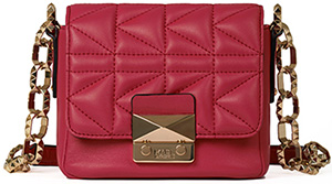 Karl Lagerfeld women's red handbag.