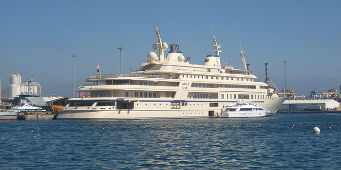 Al Said - the world's fourth largest yacht: 508.5 ft / 155 m.