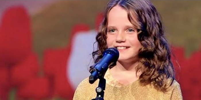 Amira Willighagen performs O Mio Babbino Caro from Puccini's Gianni Schicchi on Holland's Got Talent on October 26, 2013.