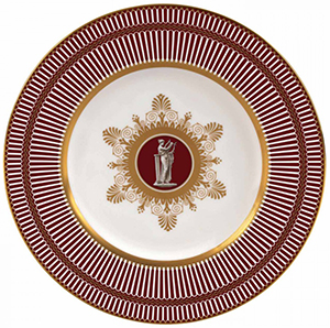 Wedgwood Anthemion Ruby Plate 23 cm: £120.