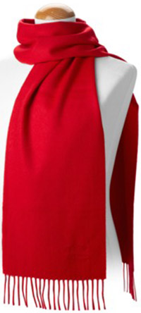 Aspinal Classic Red Cashmere Scarf: €58.50.